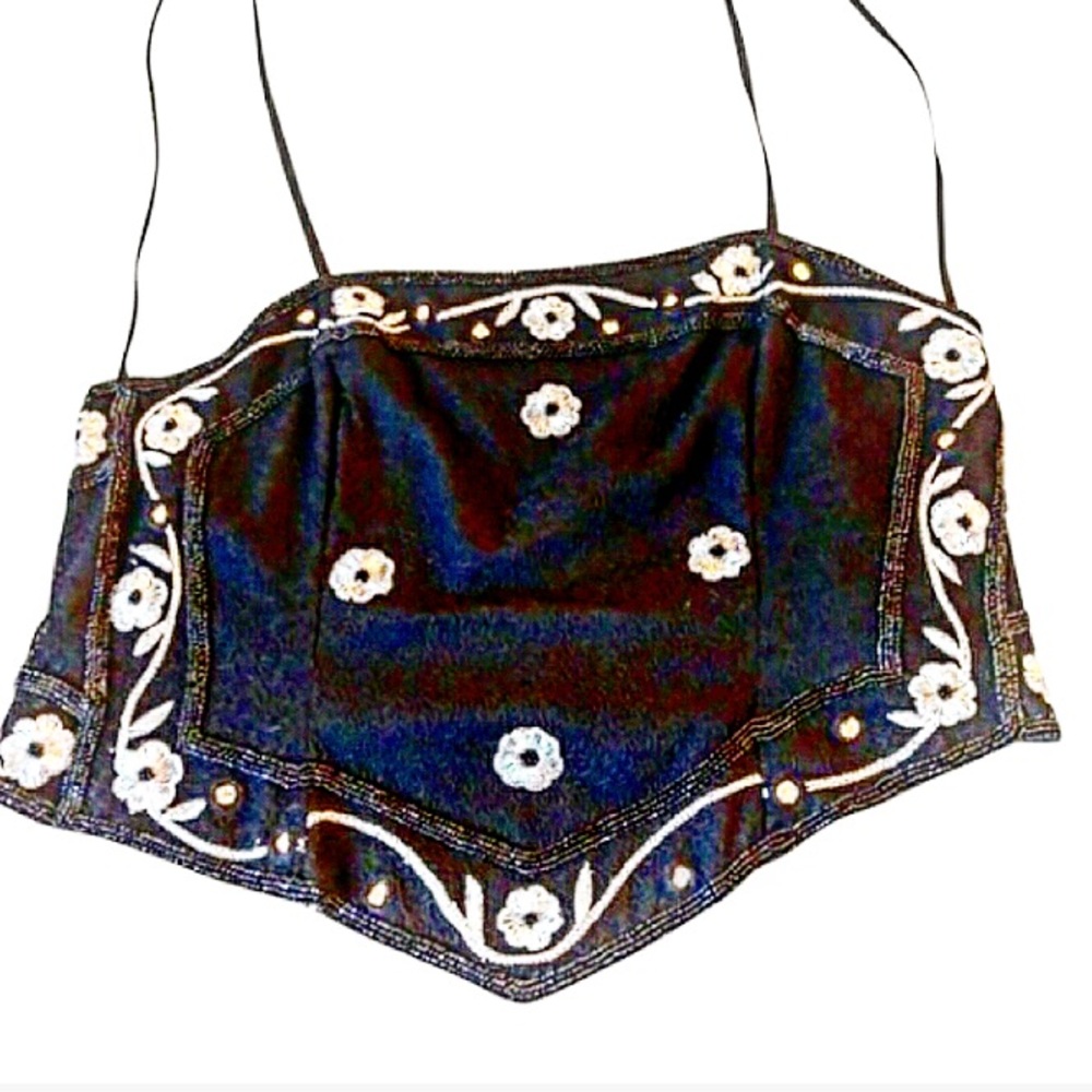 Sexy back Size 8 Formal sequins top with NWT